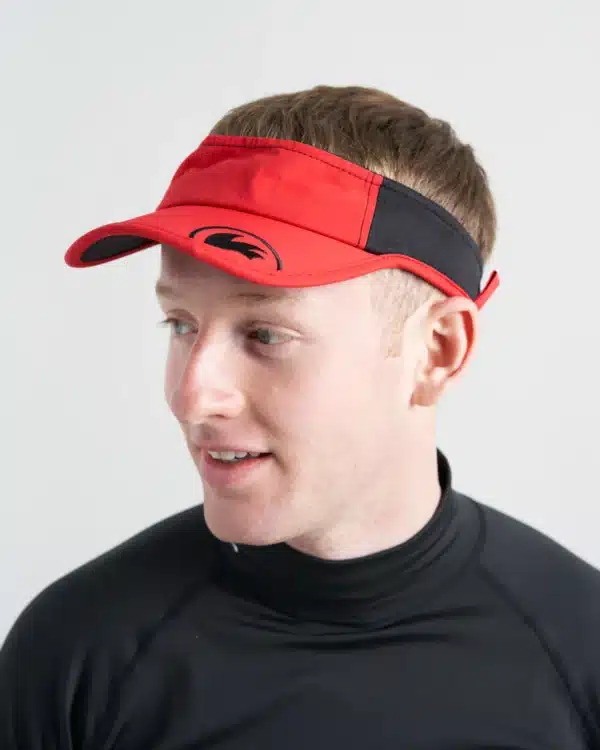 Rooster Quick Dry Visor Red